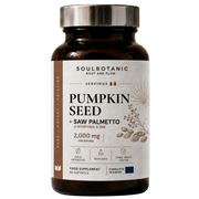 SoulBotanic Pumpkin Seed Oil + Saw Palmetto Oil bottle
